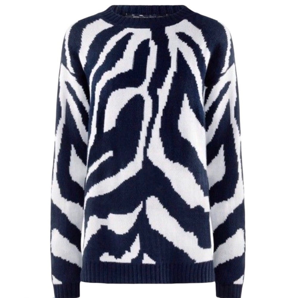 W118 by Walter Baker Zebra printed sweater small